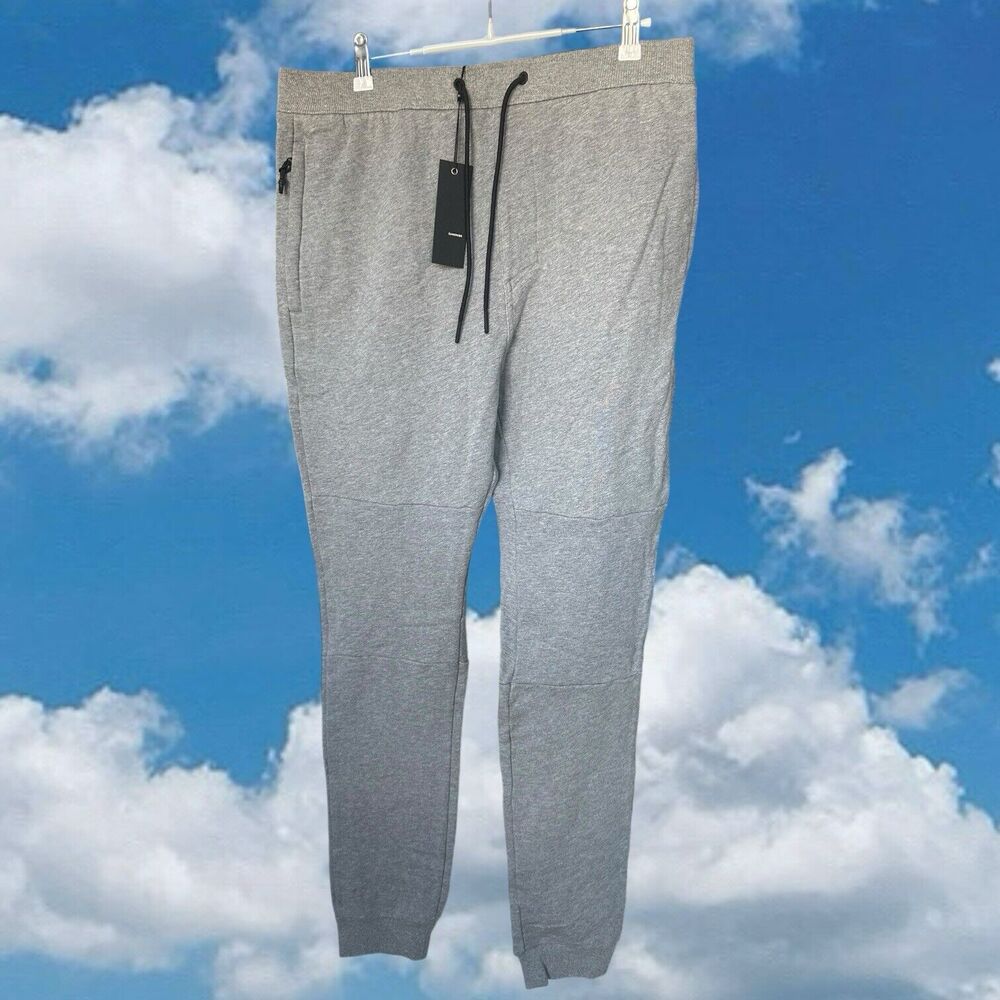 Zanerobe Mens Surgeshot Fleece Joggers Pants Mens Size 36 Slim Fit Gray NEW